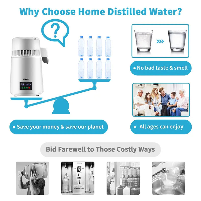 Mroace 1.1 Gal Water Distiller