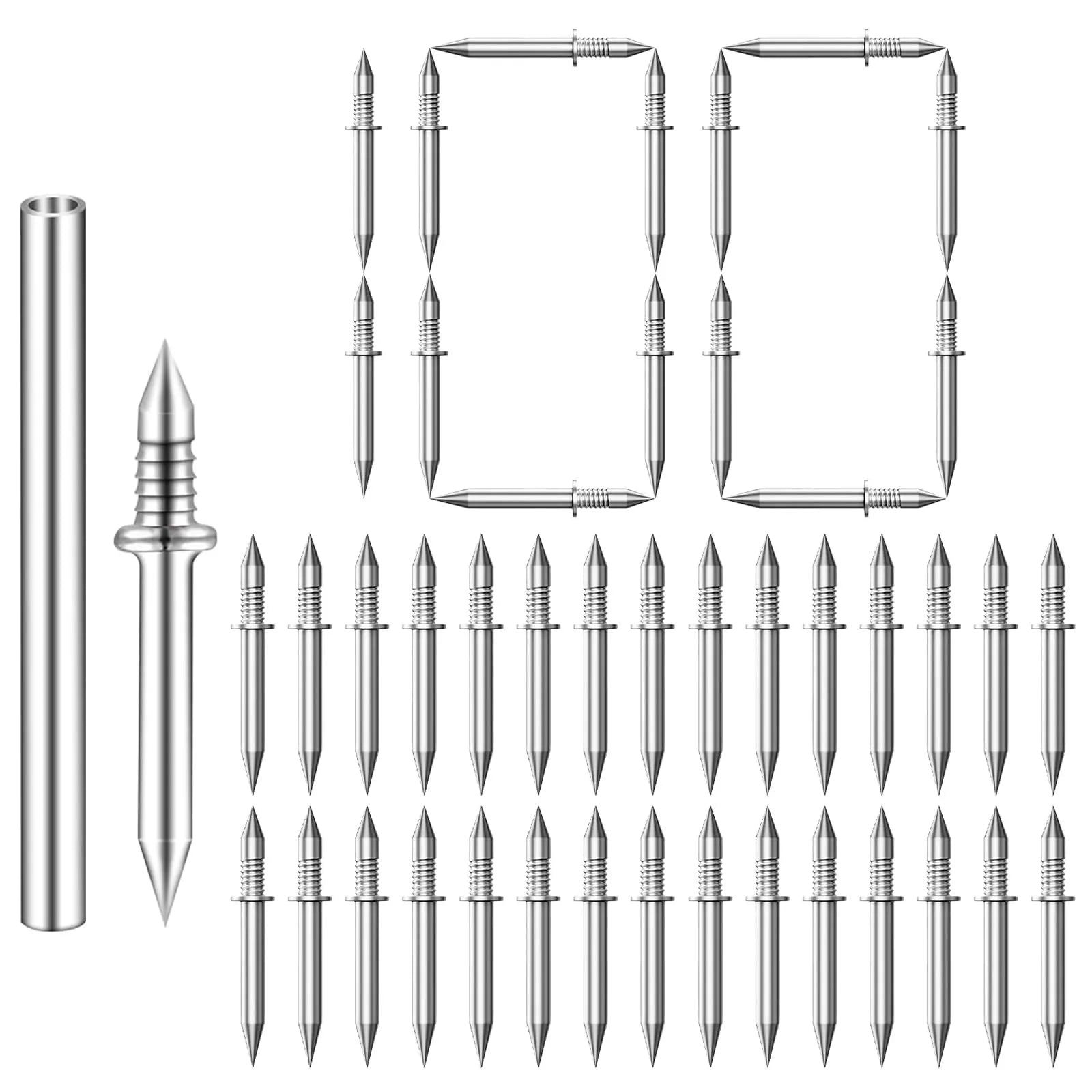 Mroace Invisible Double Headed Skirting Nails