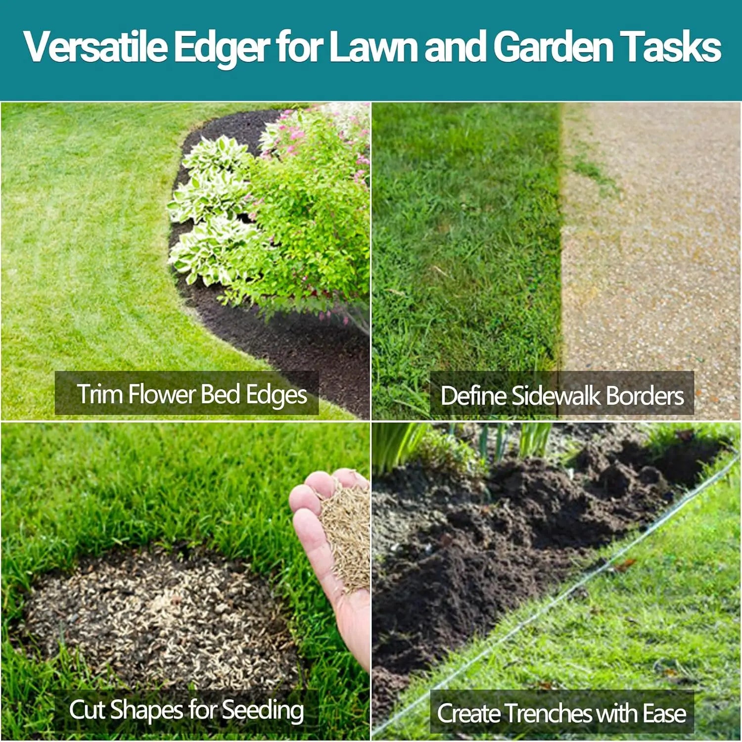 Mroace Manual Garden Border Edger Tool