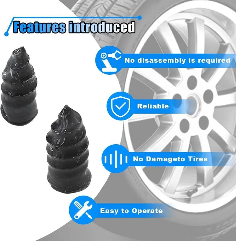 Mroace Self Sealing Rubber Tire Repair Nail Kit