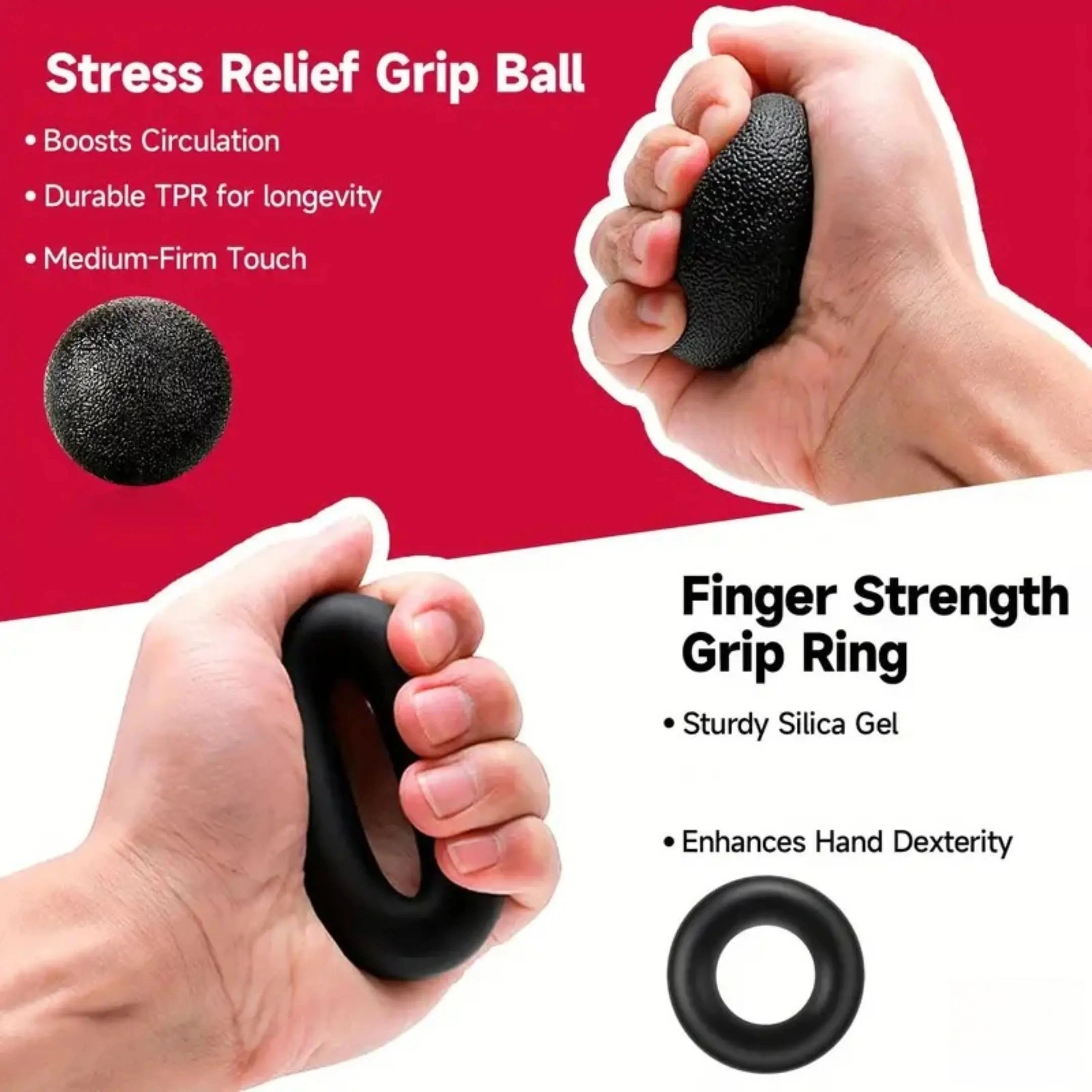Mroace 5-In-1 Hand Grip Strengthener Kit