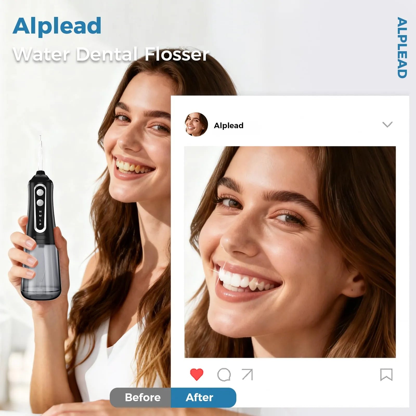 Mroace Cordless Rechargeable Water Dental Flosser