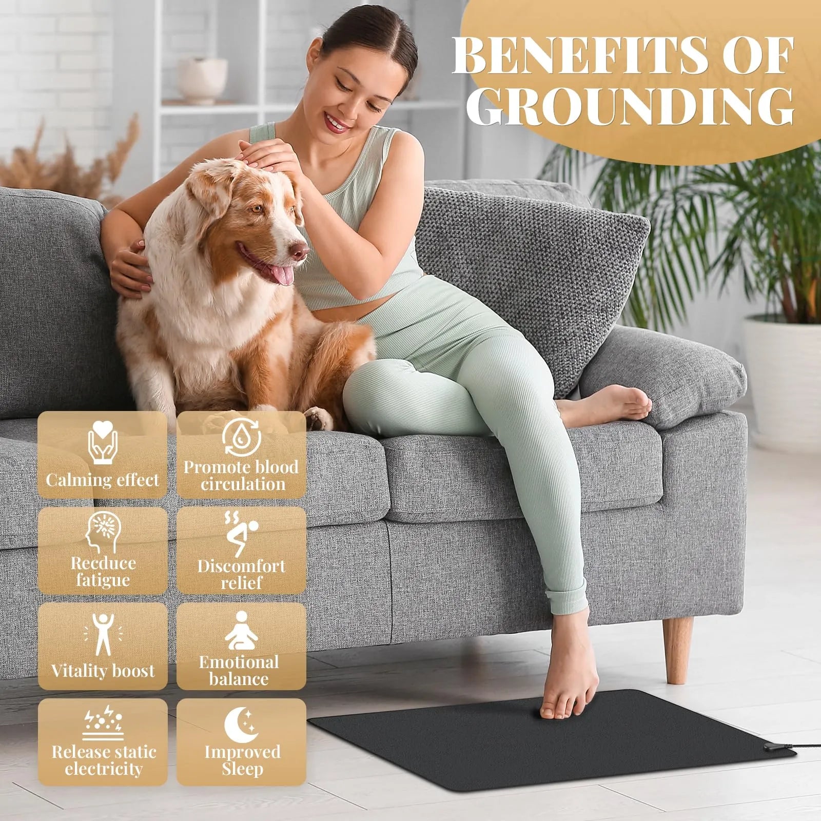 Mroace Conductive Grounding Therapy Mat