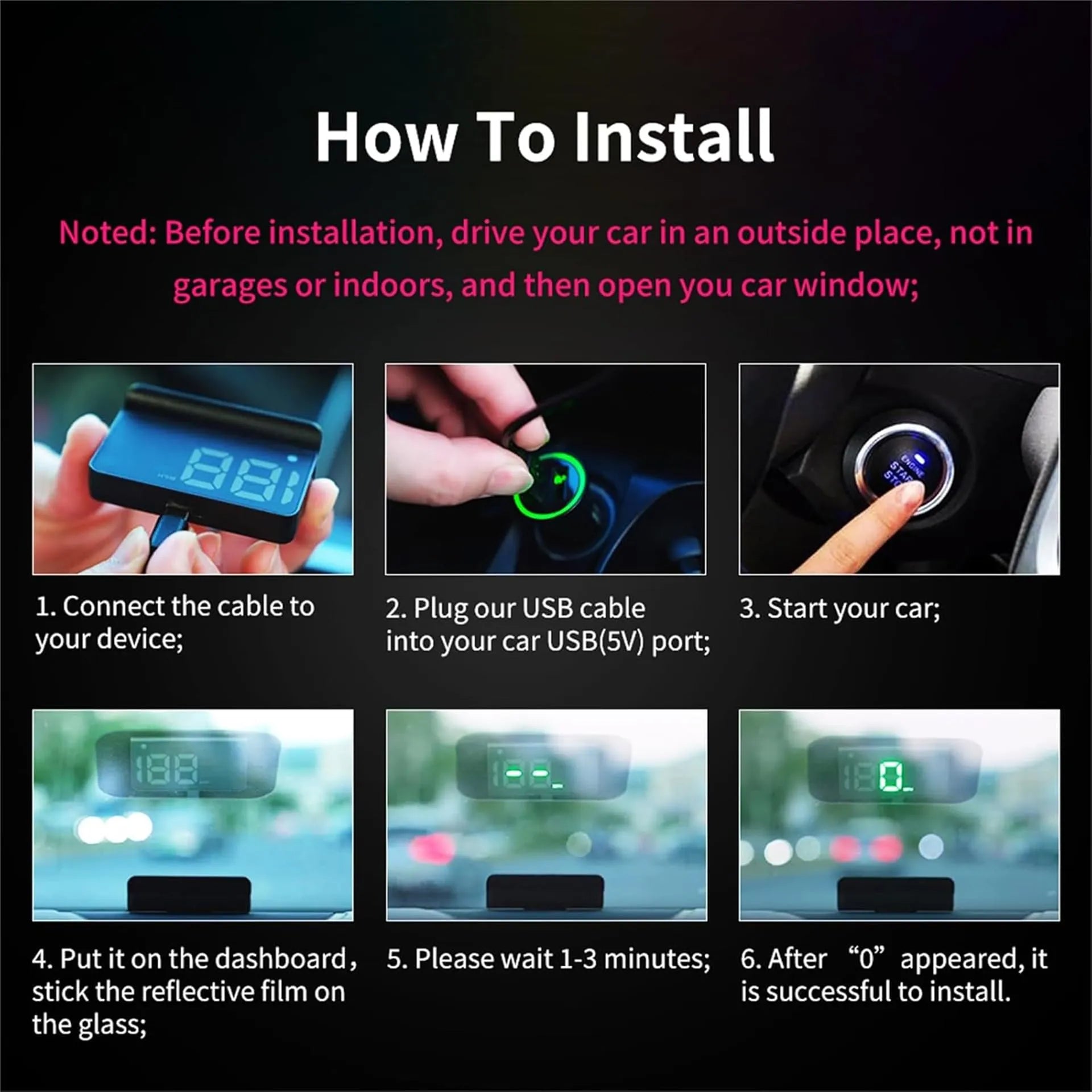 Mroace Digital GPS HUD Car Head Up Display