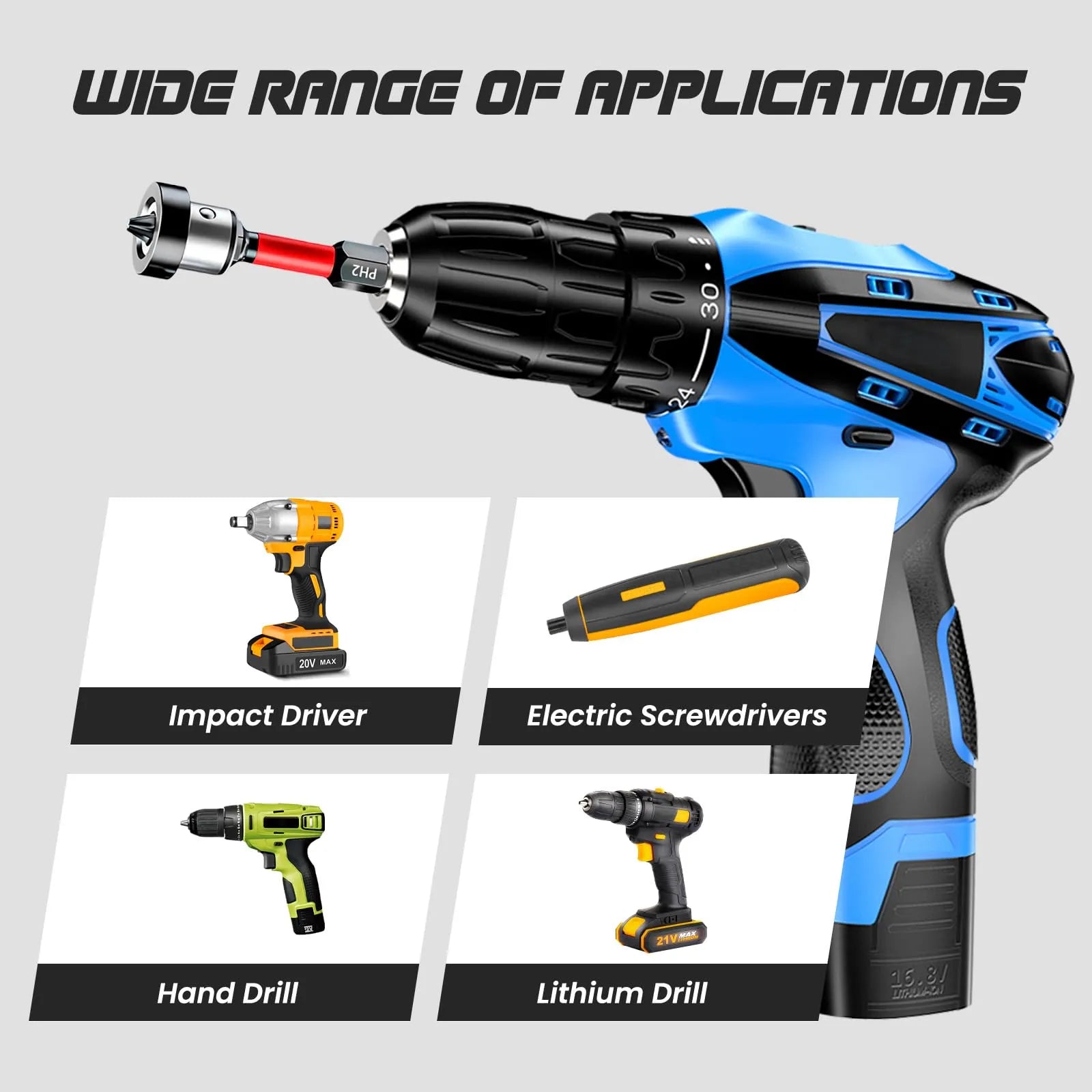 Mroace Magnetic Drywall Screw Setter Bit