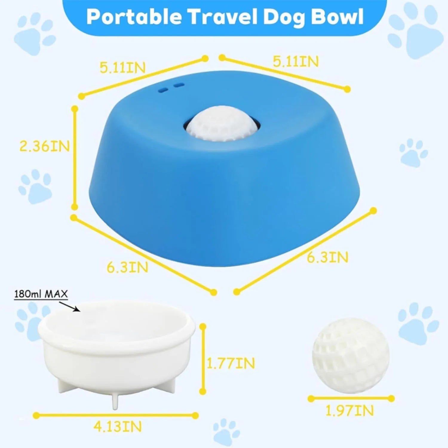 Mroace Anti-Slip Slow Feeder Dog Lick Bowl