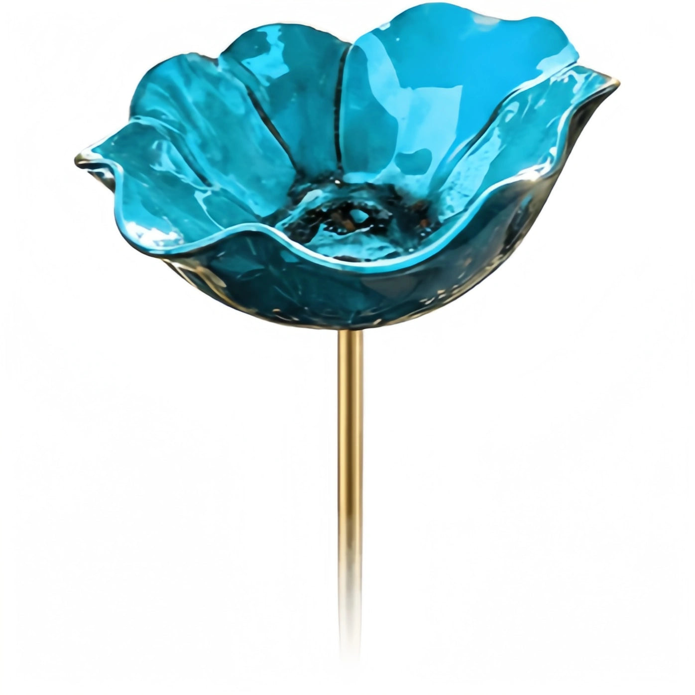 Mroace Decorative Handmade Metal Flower Bird Feeder Garden Stake