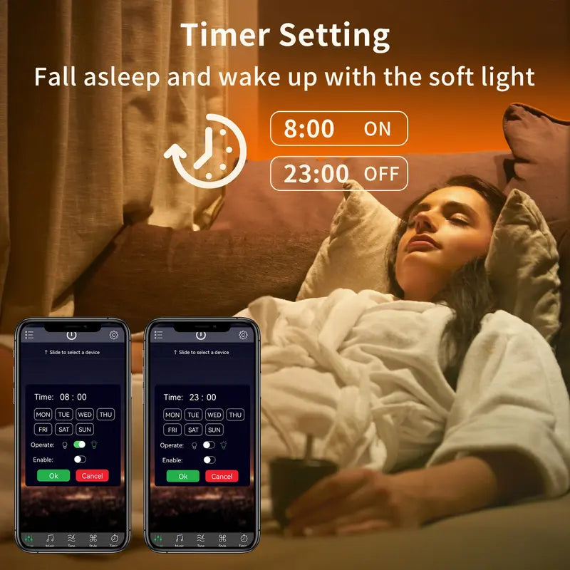 Mroace 200FT RGB LED Strip Lights with App and Remote Control