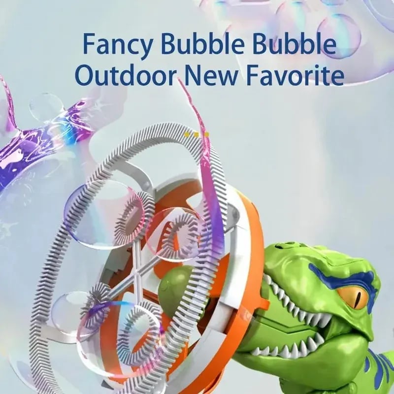 Mroace 2026 New Model Semi-Automatic Dinosaur Fan Bubble Machine