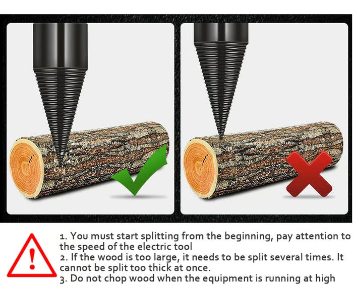 Mroace Heavy Duty Firewood Log Splitter Drill Bit