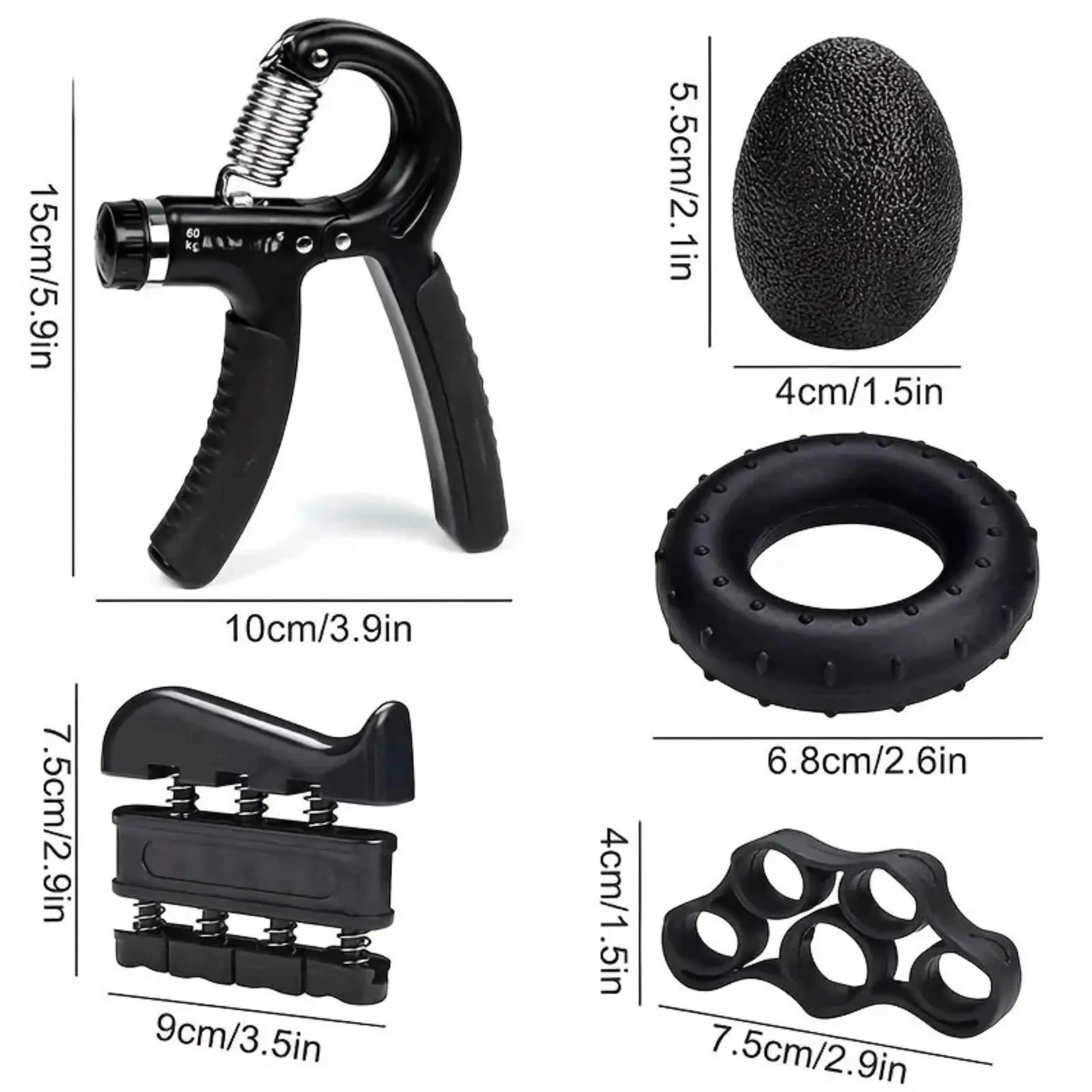 Mroace 5-In-1 Hand Grip Strengthener Kit