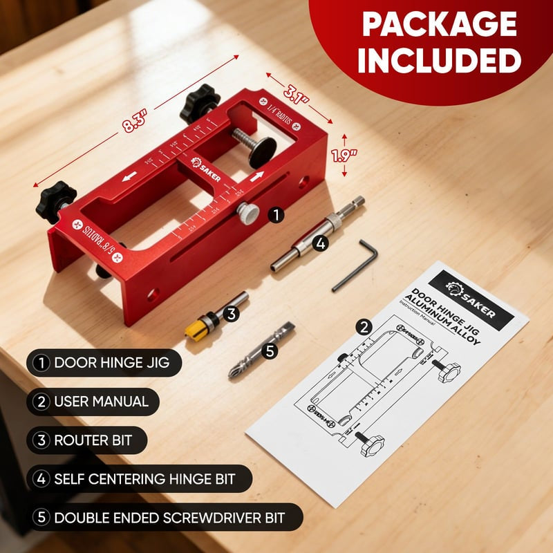 Mroace Door Hinge Installation Jig Tool