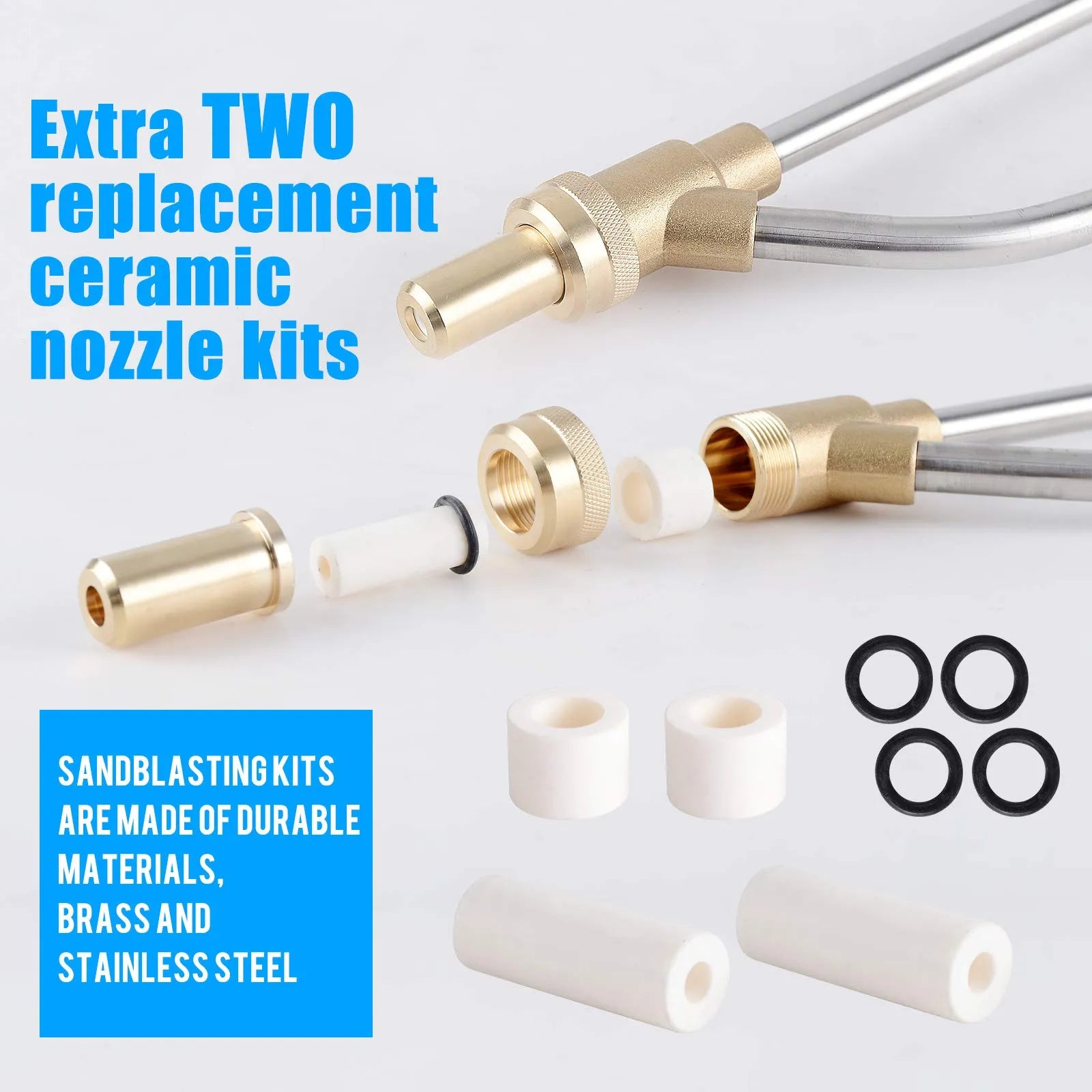 Mroace High Pressure Abrasive Sandblasting Kit