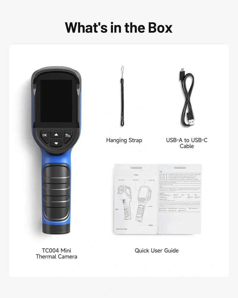 Mroace Mini Thermal Camera with 240×240 TISR Imaging and -4°F to 842°F Range