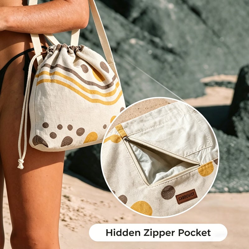 Mroace The 2-in-1 Beach Essential You’ll Use All Summer From Beach Towel to Backpack in Seconds