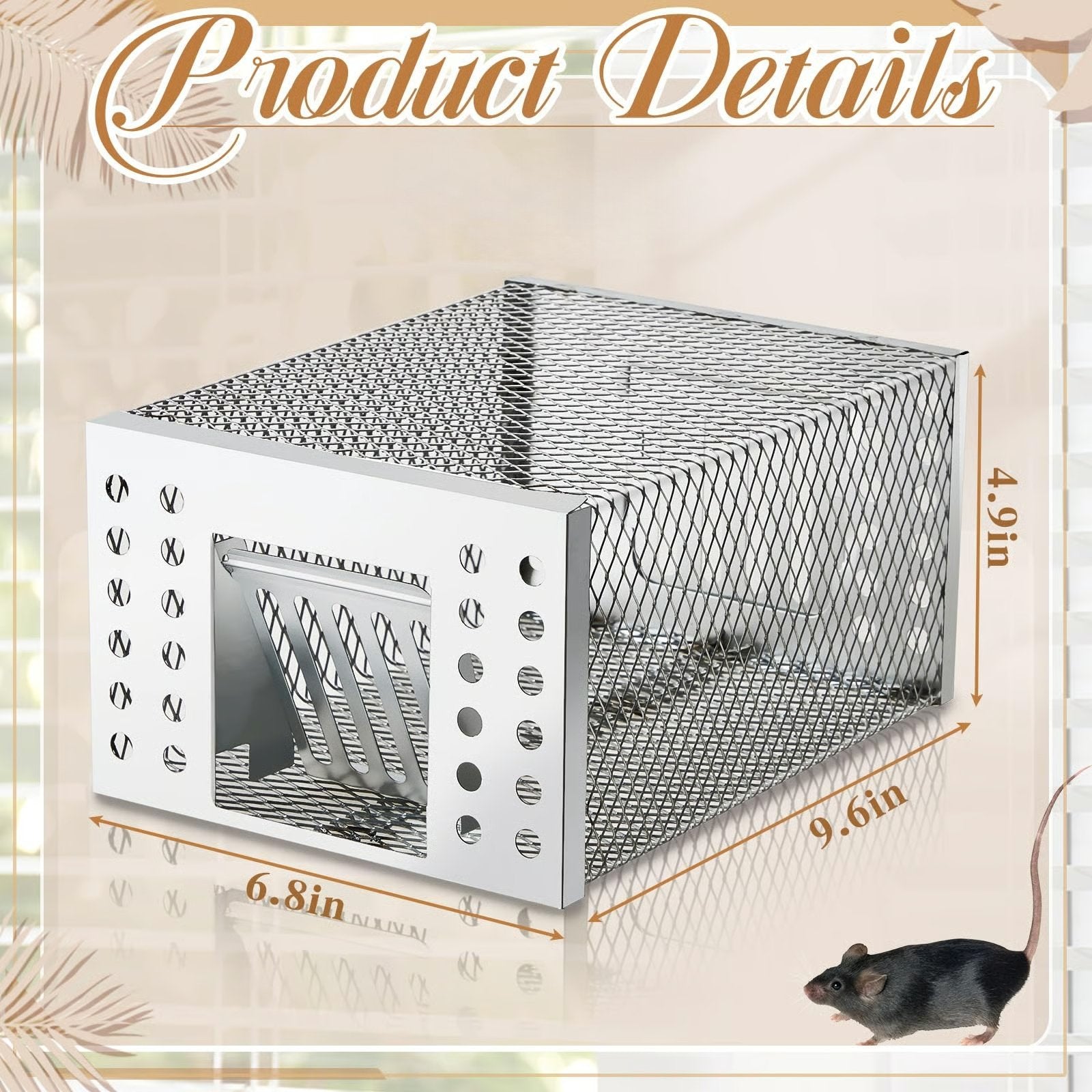 Mroace Humane Live Catch & Release Mouse Trap