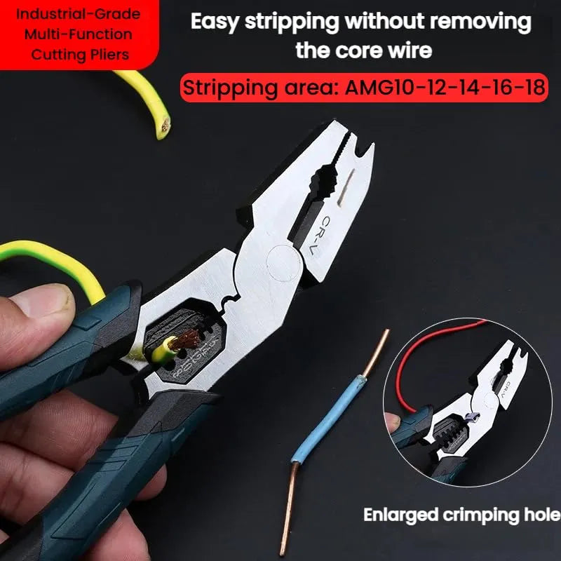Mroace Industrial Grade 9 in 1 Multi Function Cutting Pliers