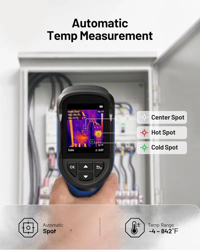 Mroace Mini Thermal Camera with 240×240 TISR Imaging and -4°F to 842°F Range