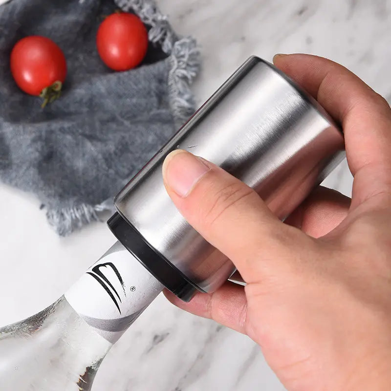 Mroace Magnetic Stainless Steel Push Down Beer Bottle Opener
