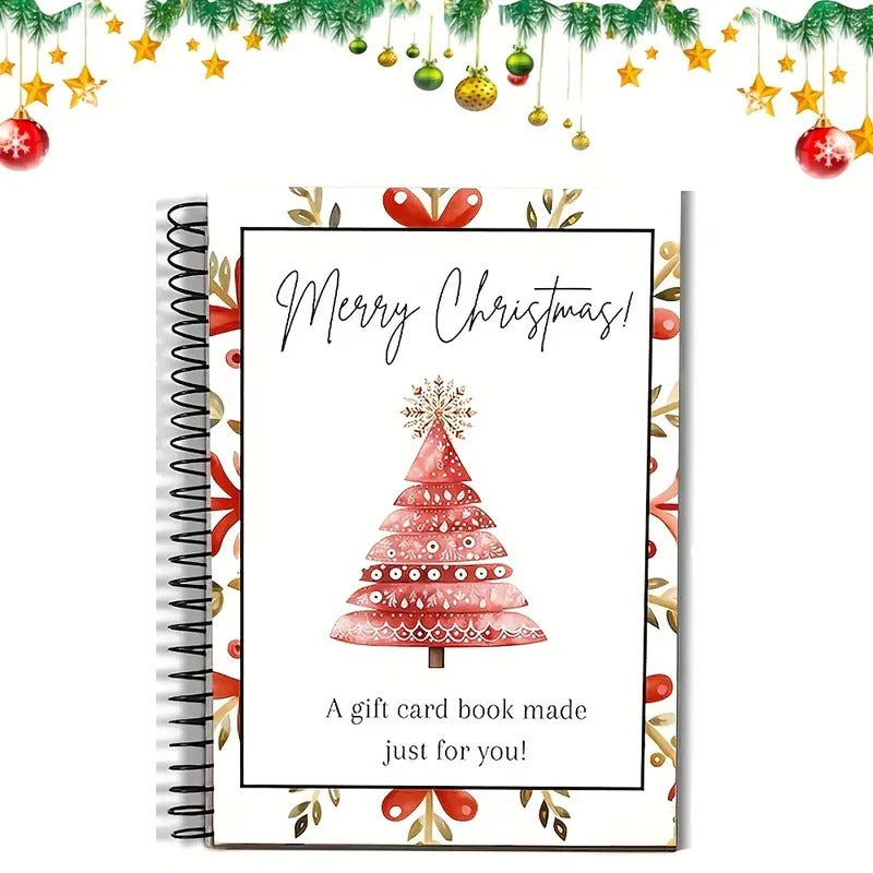 Mroace DIY Spiral Bound Christmas Gift Card Album