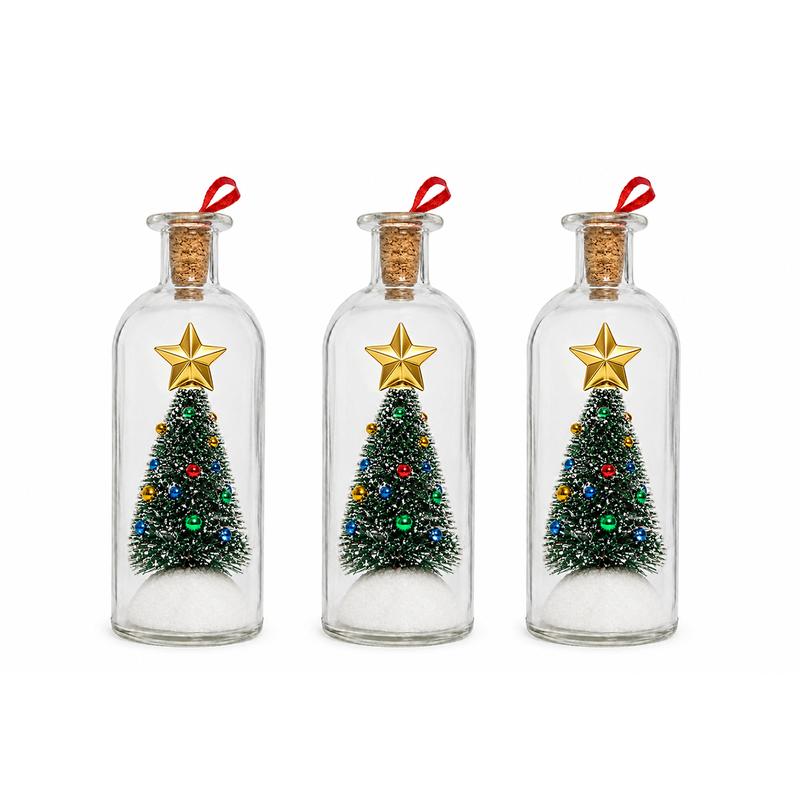 Mroace Recordable Christmas Message Bottle Ornament