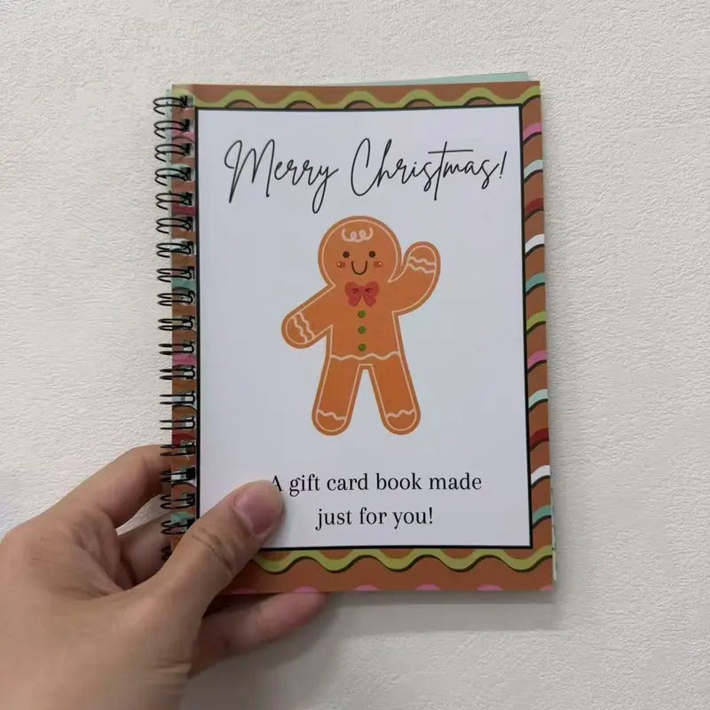 Mroace DIY Spiral Bound Christmas Gift Card Album