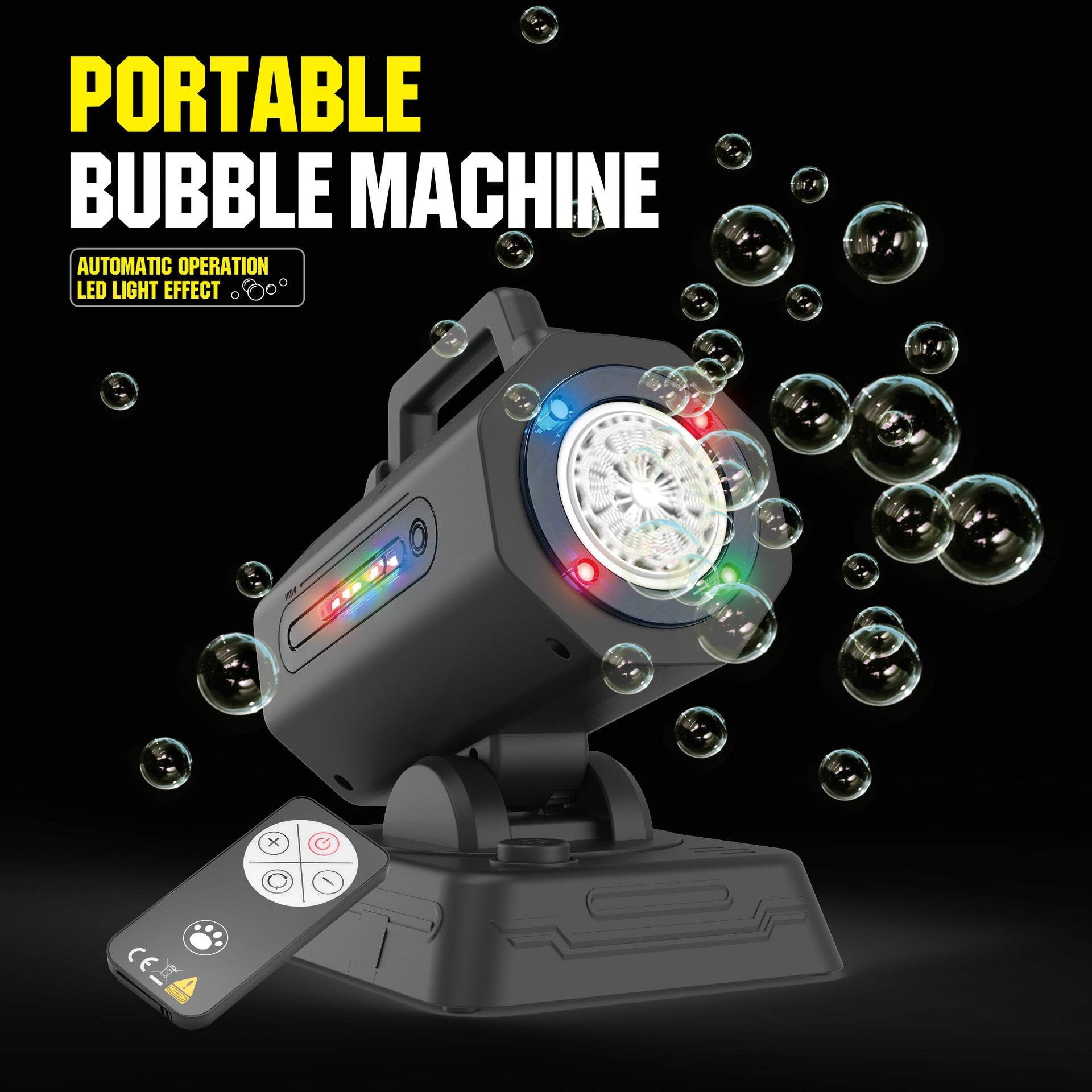 Mroace Rechargeable Automatic Bubble Machine