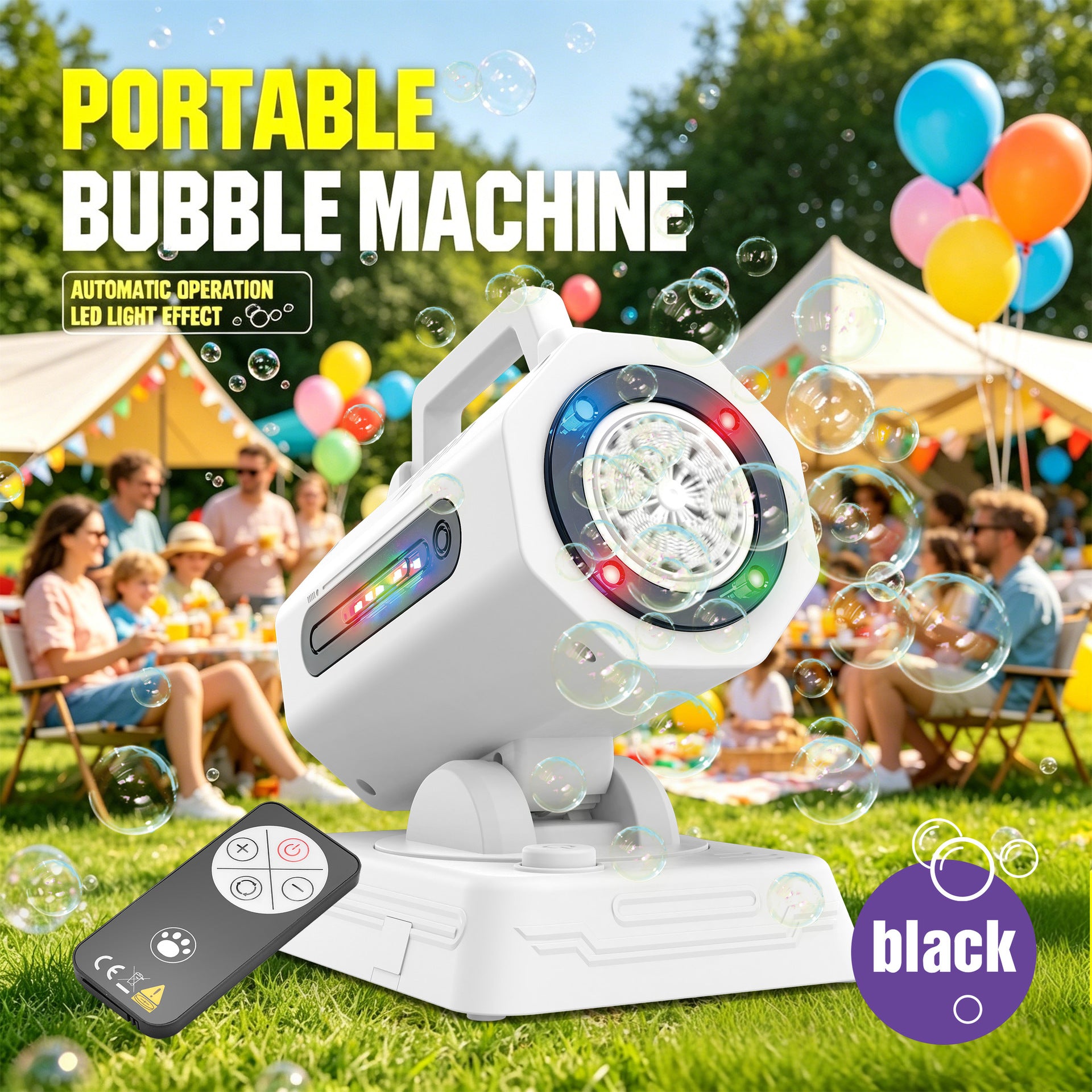 Mroace Rechargeable Automatic Bubble Machine