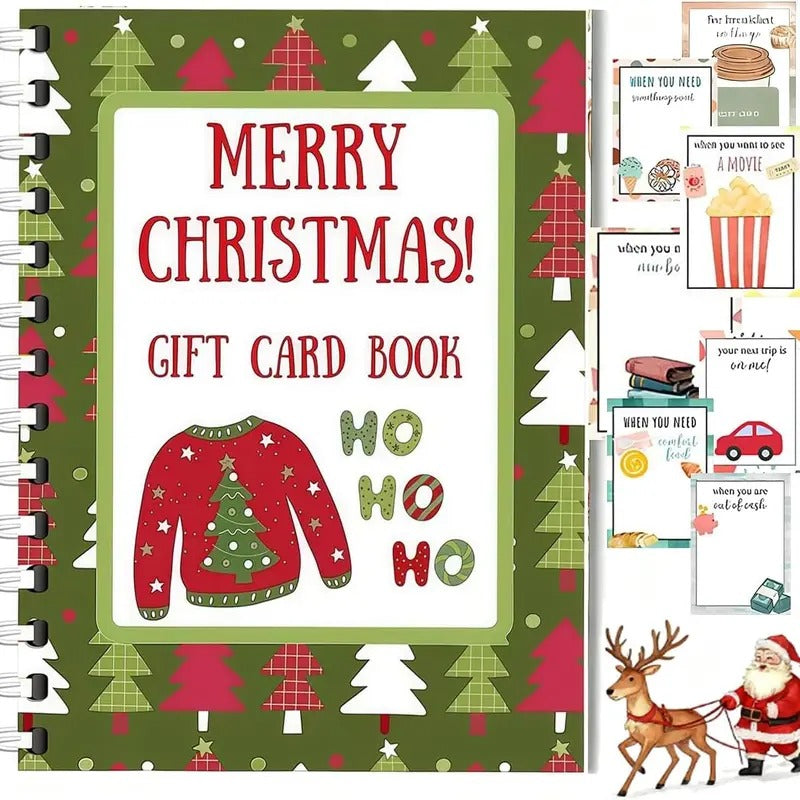Mroace DIY Spiral Bound Christmas Gift Card Album