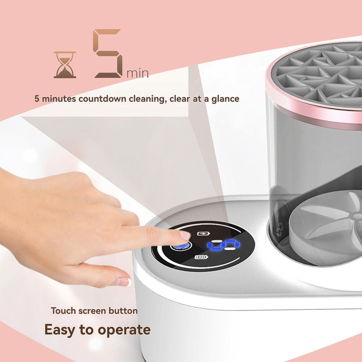 Mroace Electric Makeup Brush Cleaner Machine