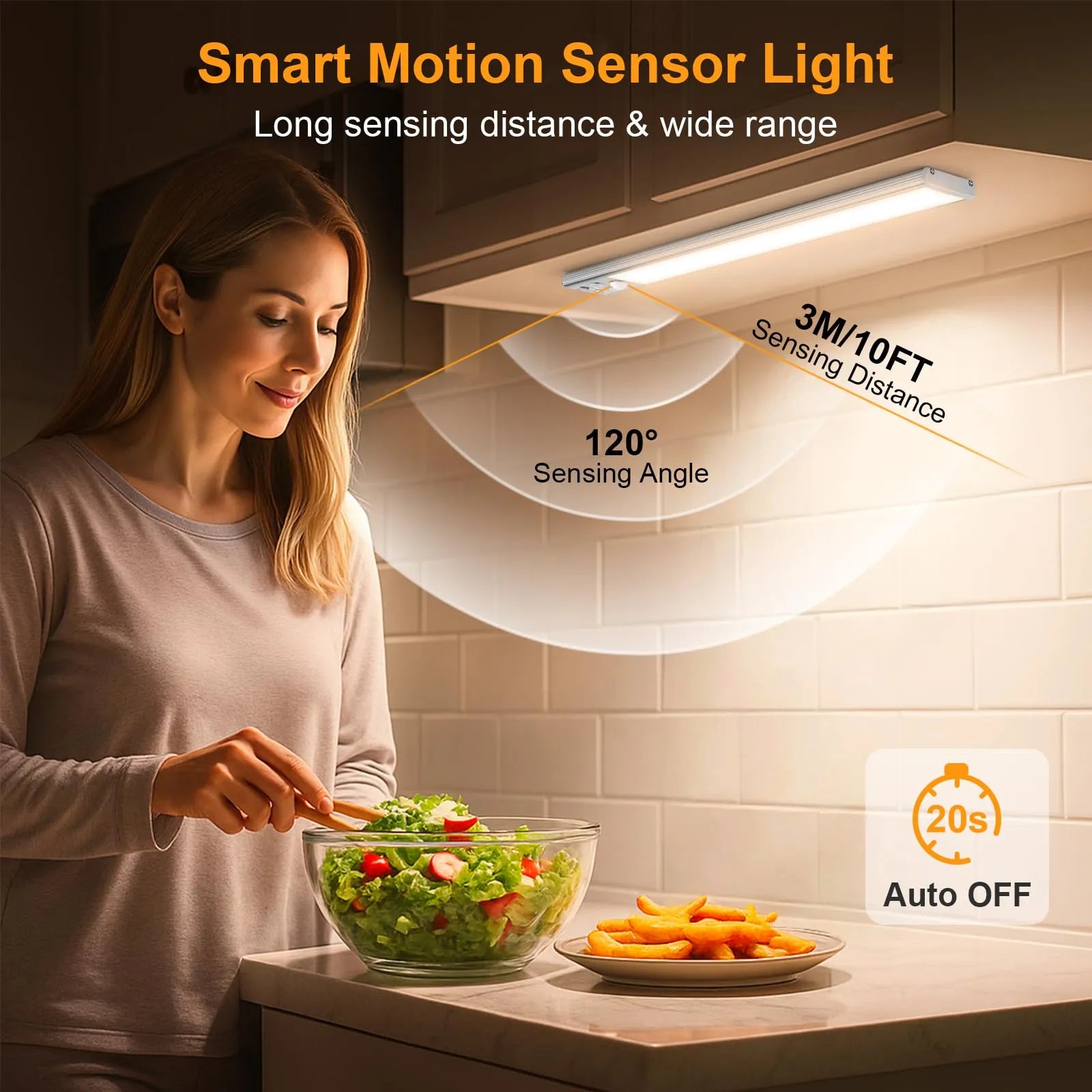 Mroace Rechargeable Motion Sensor Cabinet Light