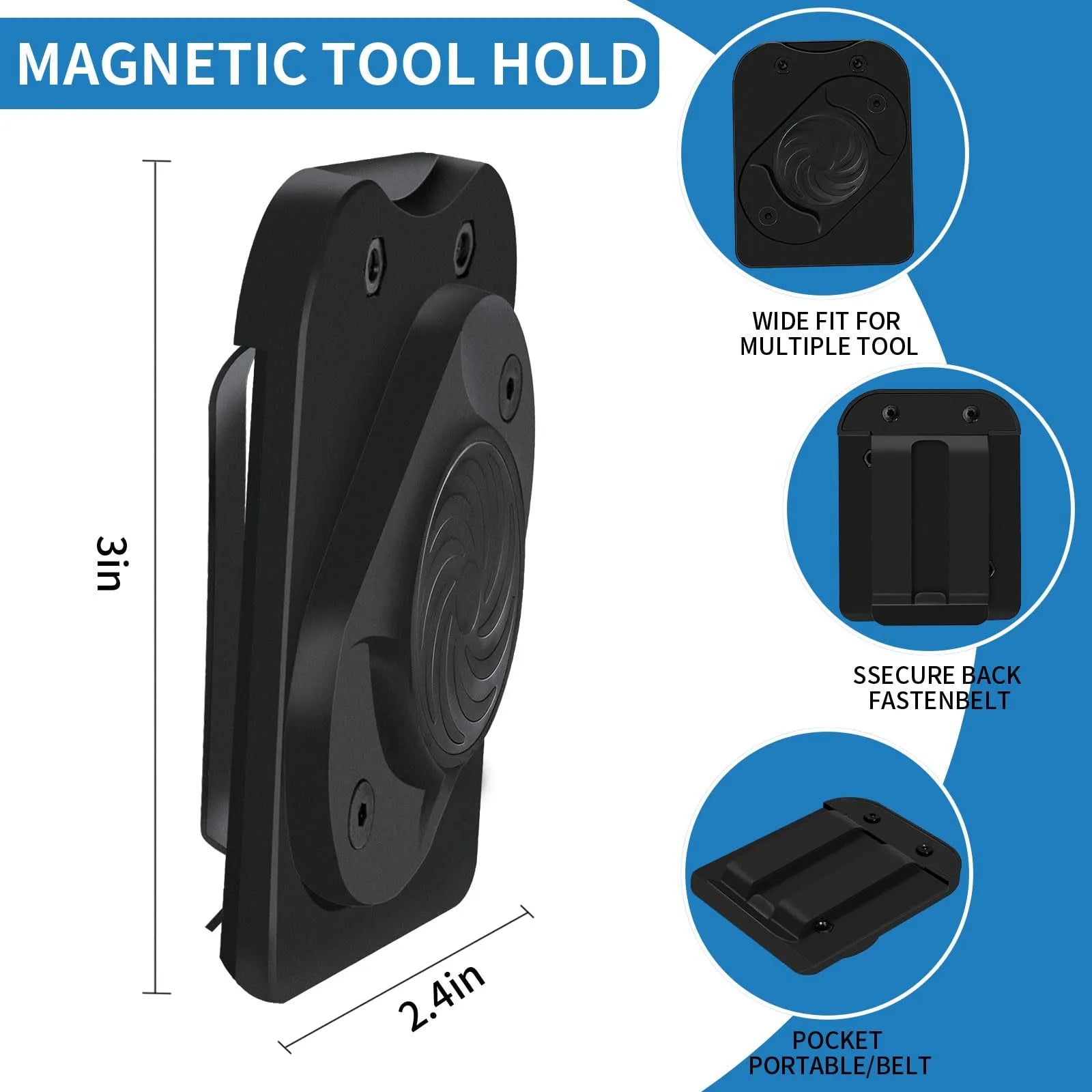 Mroace Strong Magnetic Belt Clip Tool Holder