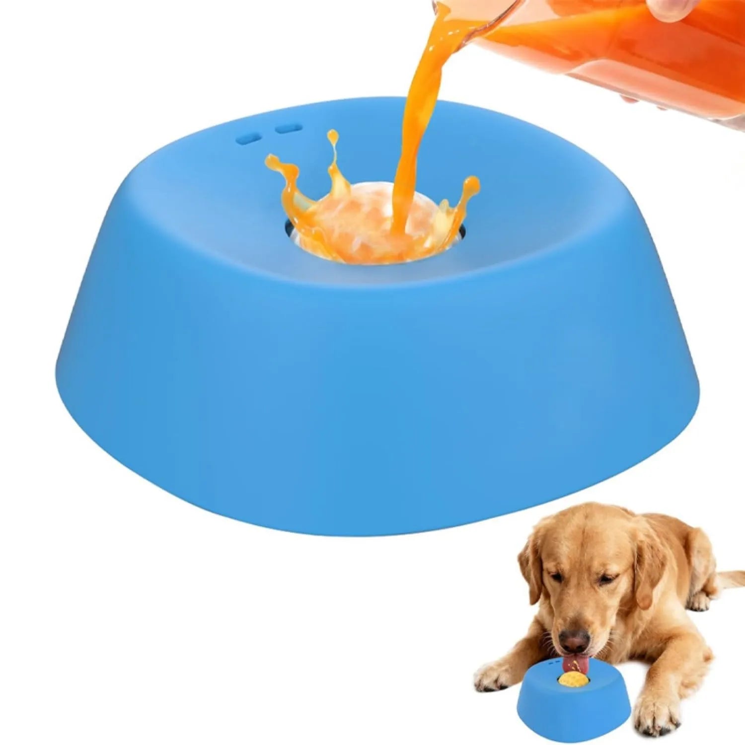 Mroace Anti-Slip Slow Feeder Dog Lick Bowl