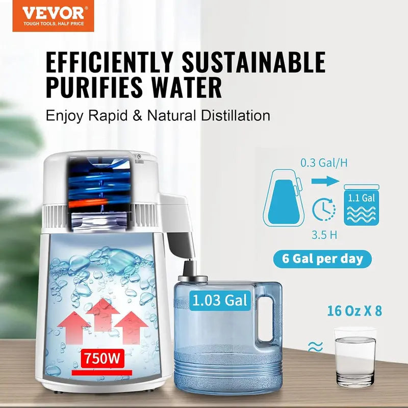 Mroace 1.1 Gal Water Distiller