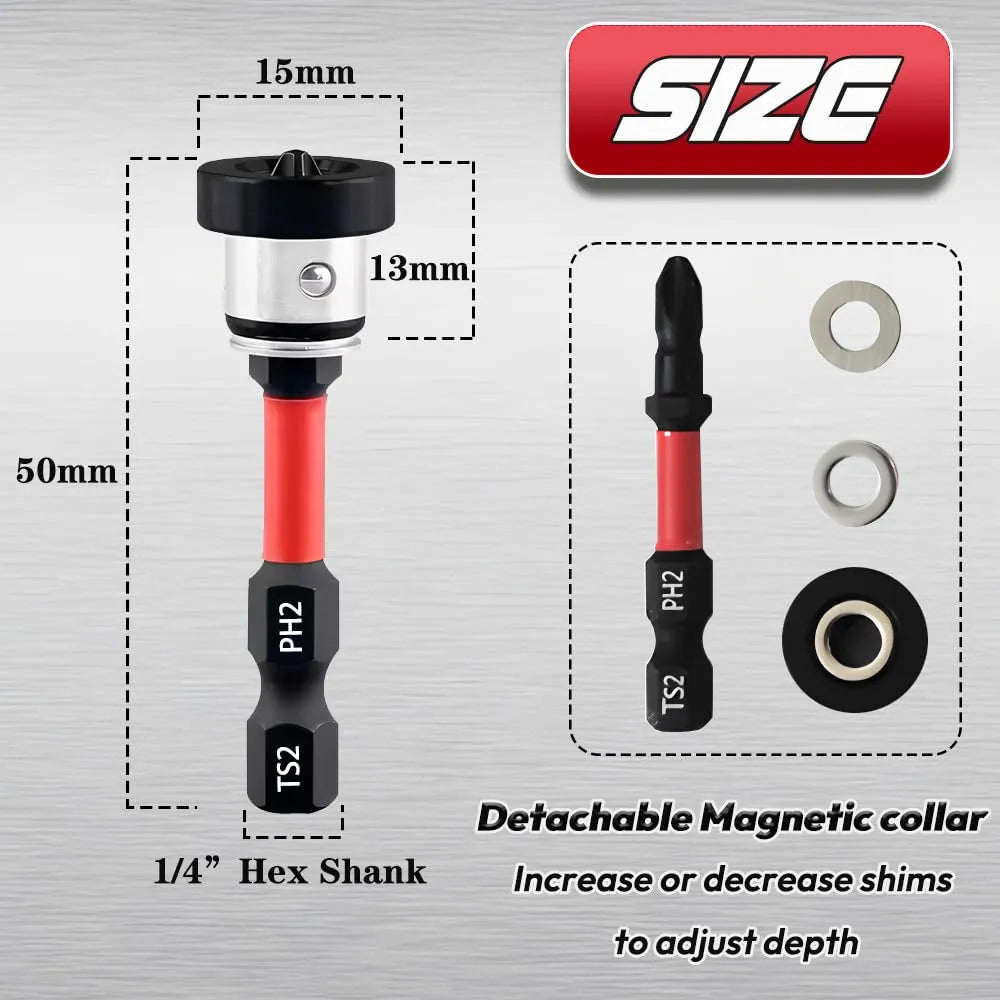 Mroace Magnetic Drywall Screw Setter Bit