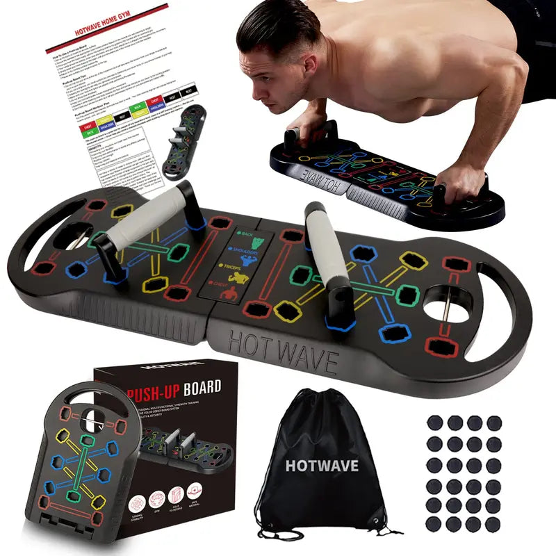 Mroace Portable Push Up Board Fitness Training System