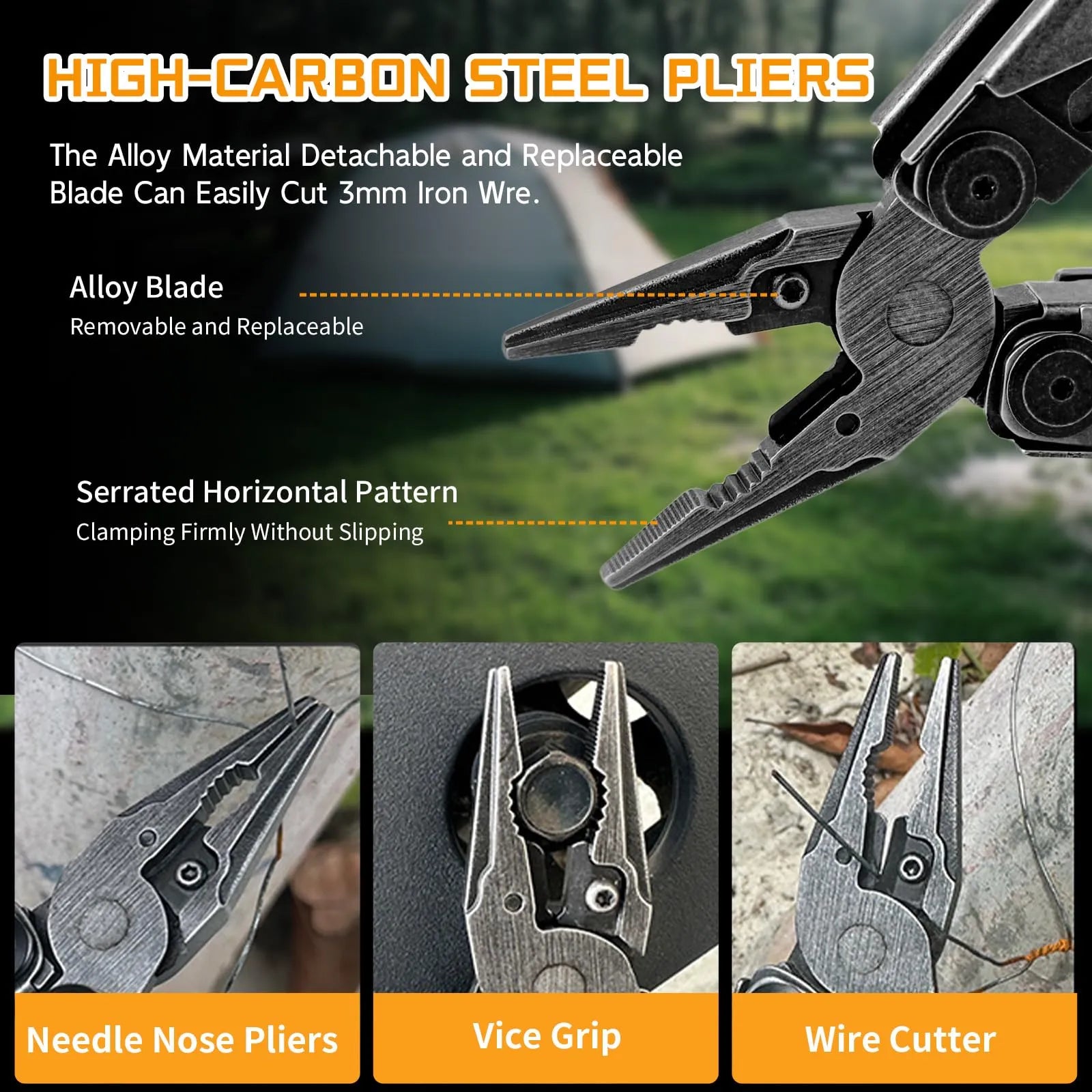 Mroace 34-in-1 Stainless Steel Multitool Pliers