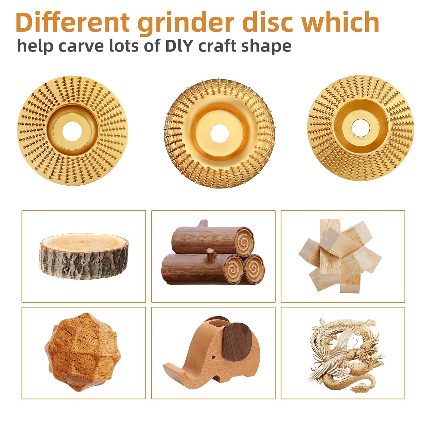 Mroace Heavy-Duty Wood Carving Disc Set (3PCS)