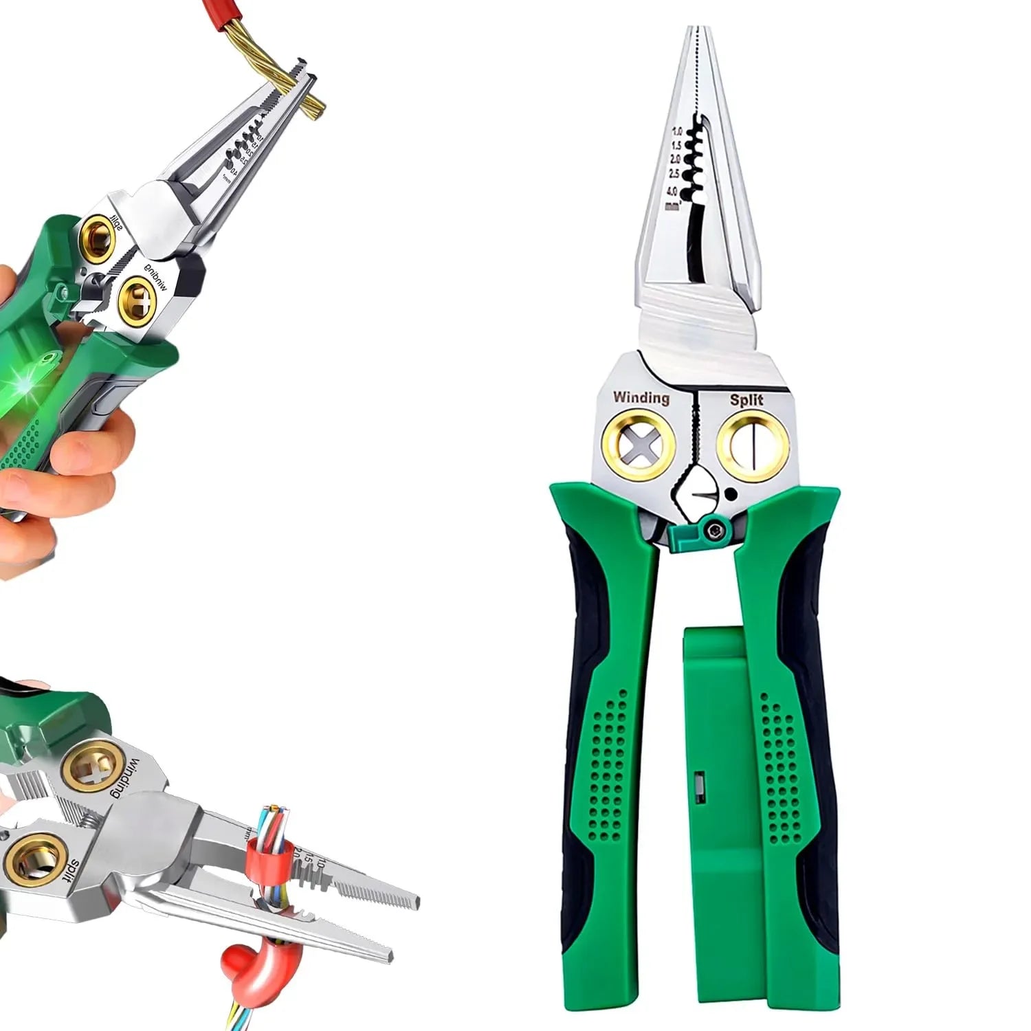 Mroace 8-in-1 Wire Stripper with Voltage Tester - MROACE