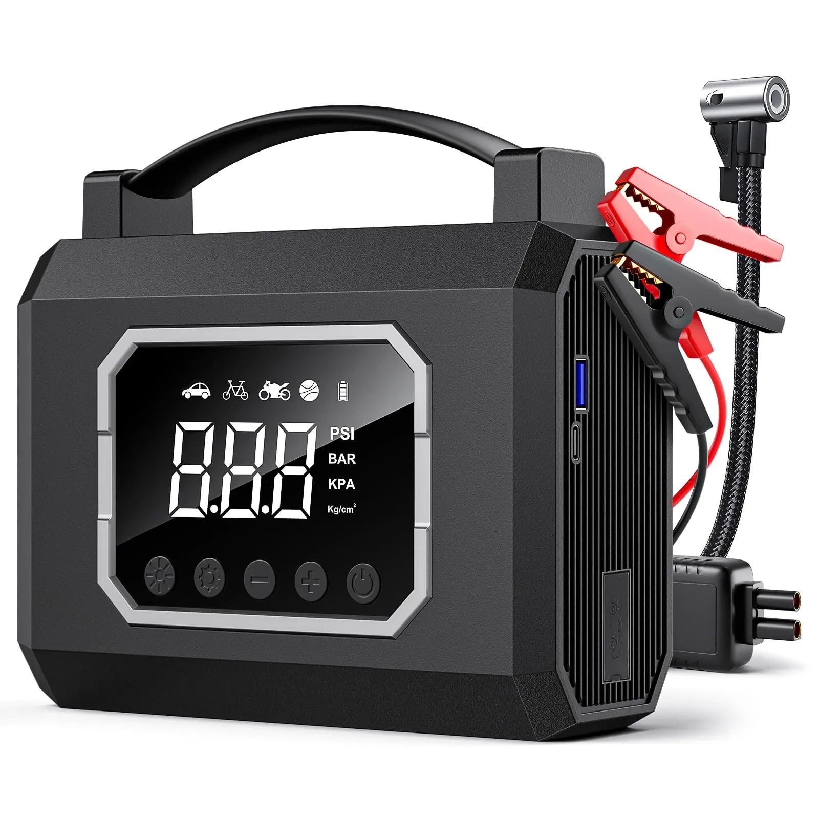 Mroace 4000A Jump Starter with Air Compressor - MROACE
