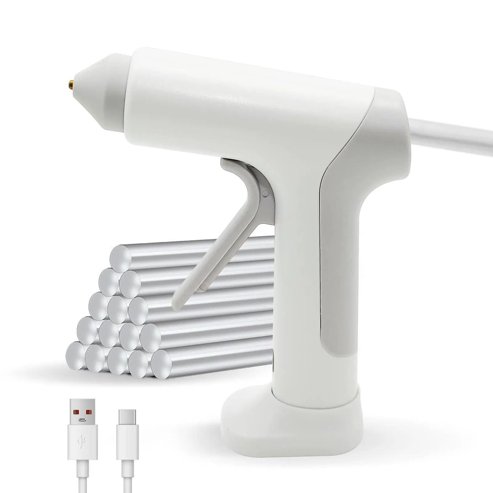 Mroace Rechargeable Rapid-Heat Cordless Glue Gun