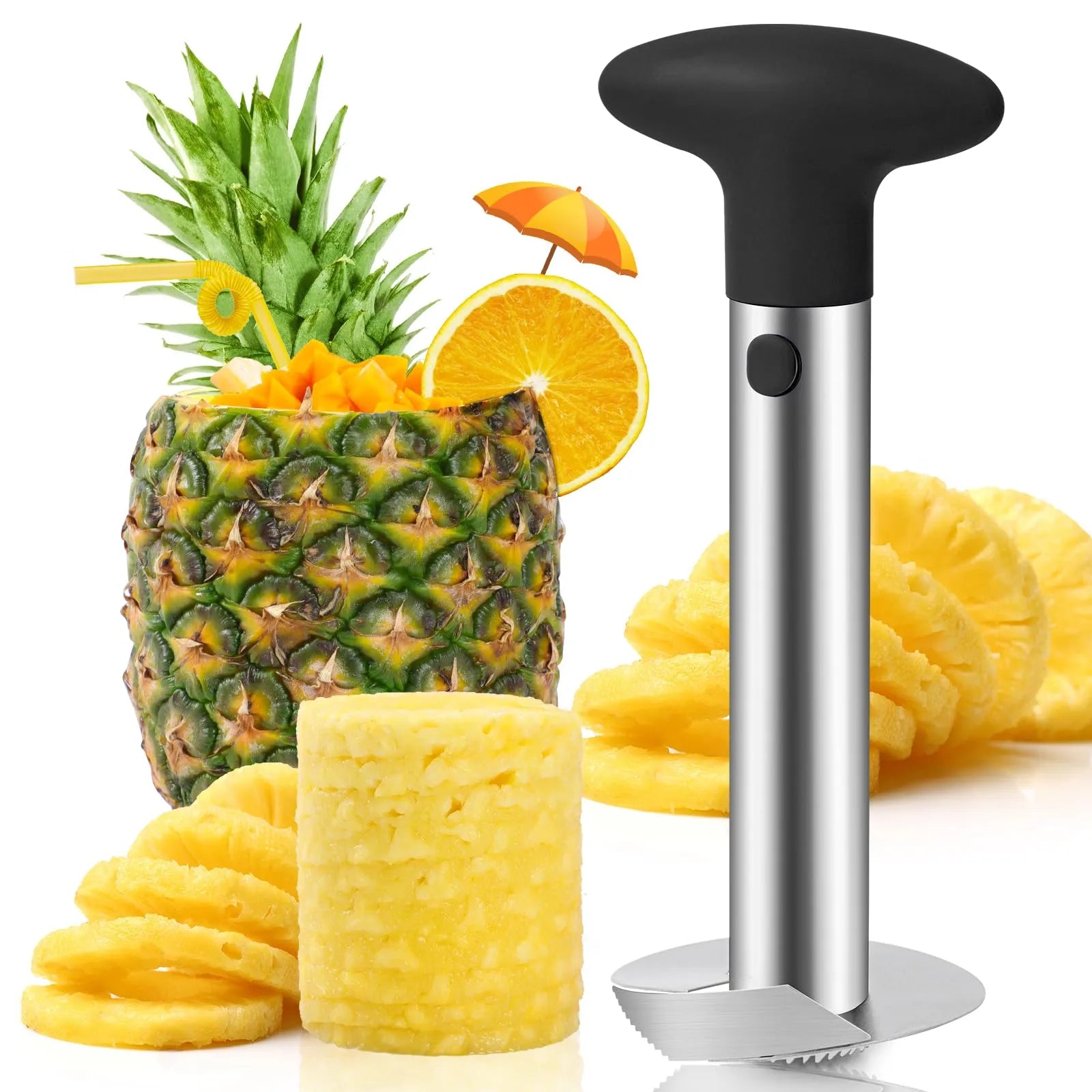 Mroace Stainless Steel Pineapple Corer Slicer