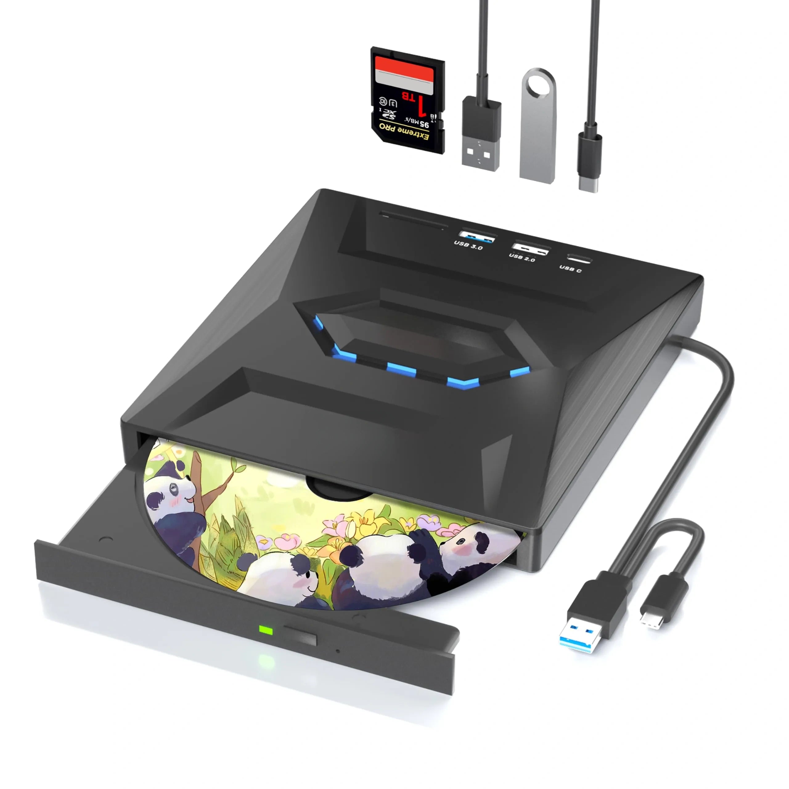 Mroace Portable External CD/DVD Drive