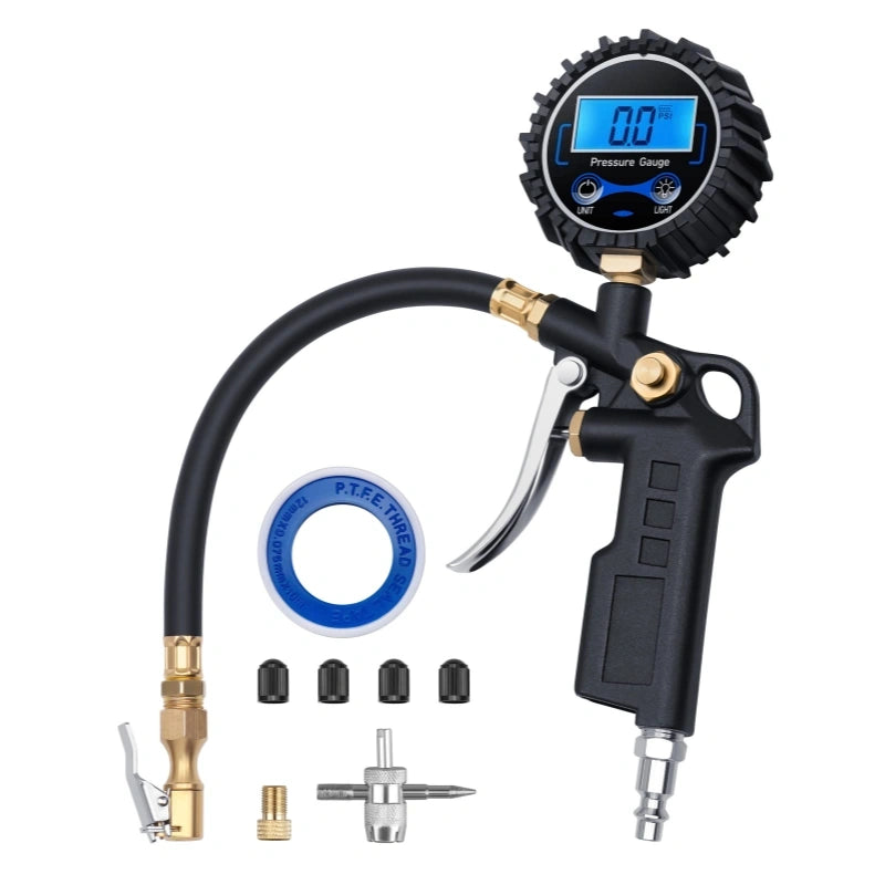 Mroace Heavy-Duty Tire Pressure Gauge with Quick Connect Coupler