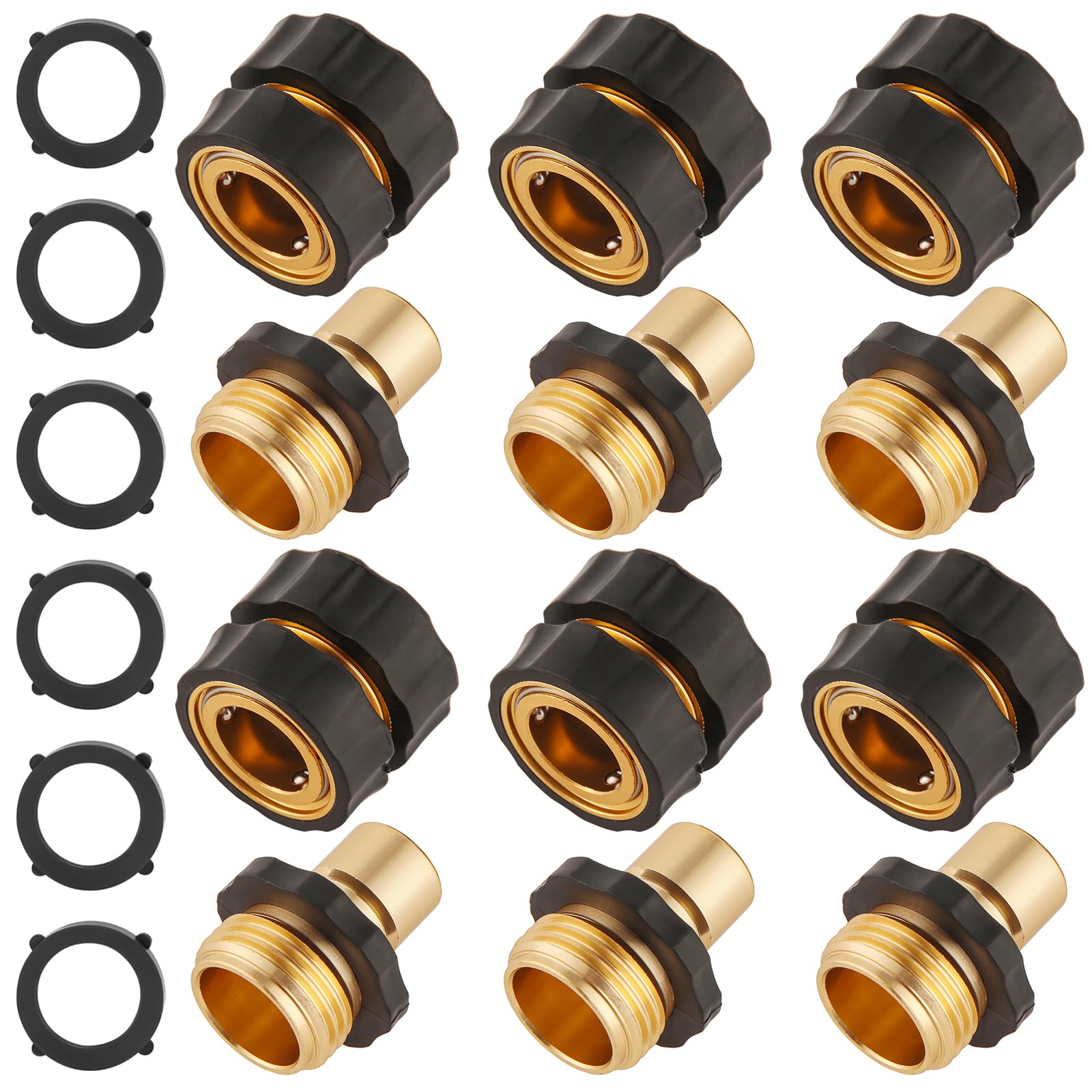 Mroace Quick-Release Garden Hose Connector Set