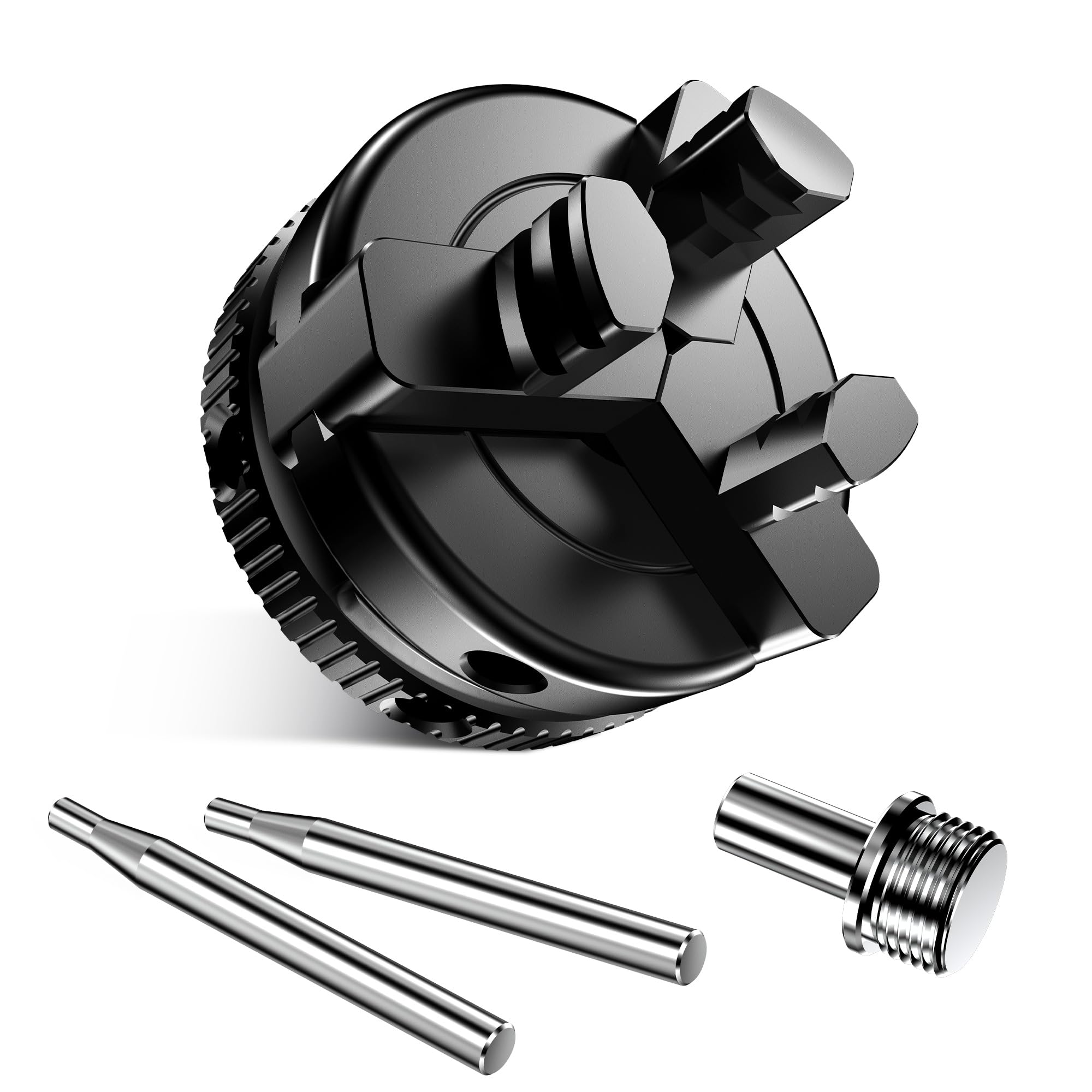 Mroace 2 inch Mini 3-Jaw Self-center woodworking chuck