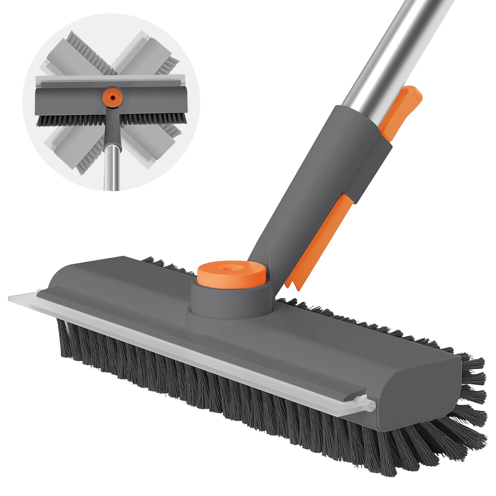 Mroace 3 in 1 Scrape  Floor Scrub Brush