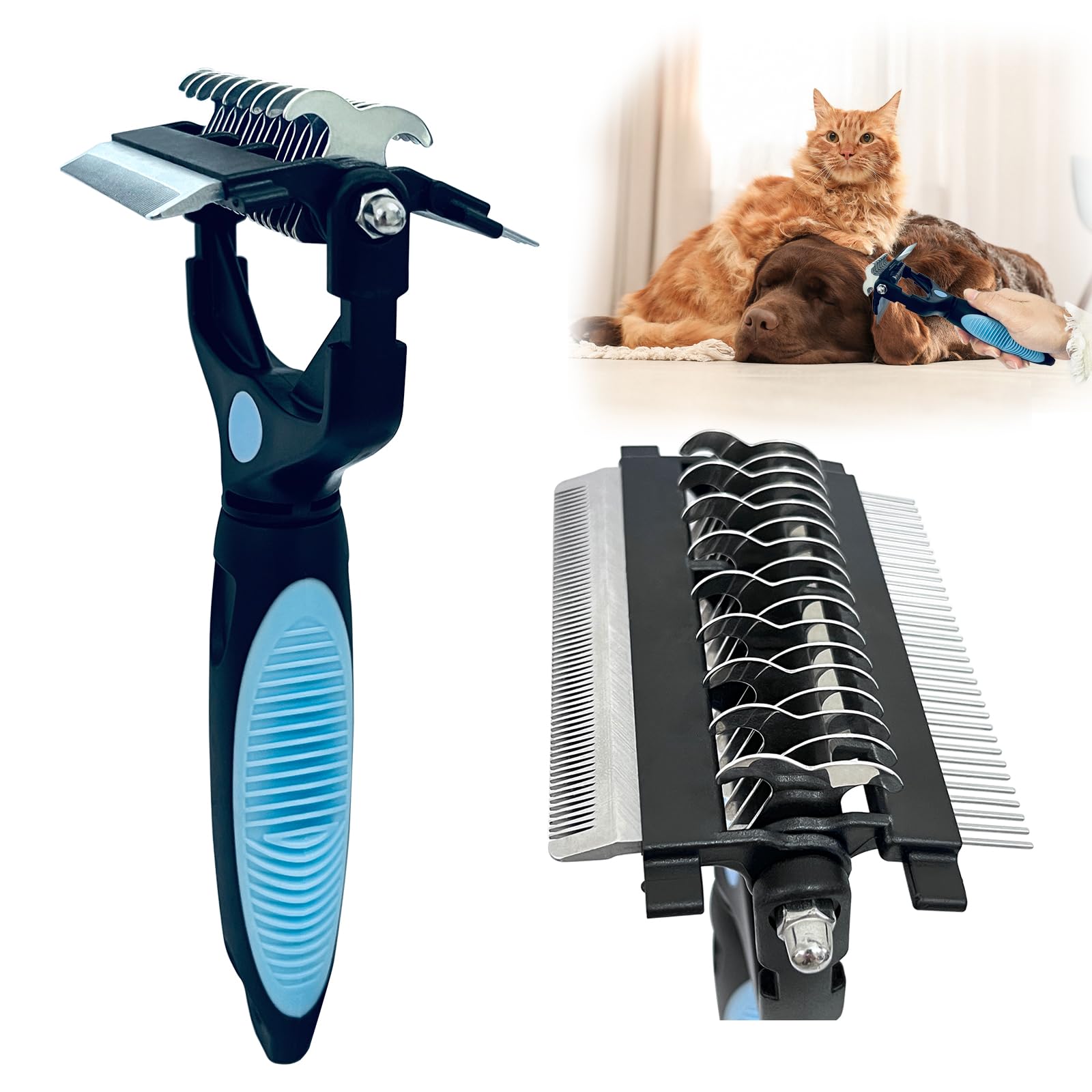 Mroace 3-in-1 Pet Grooming Brush