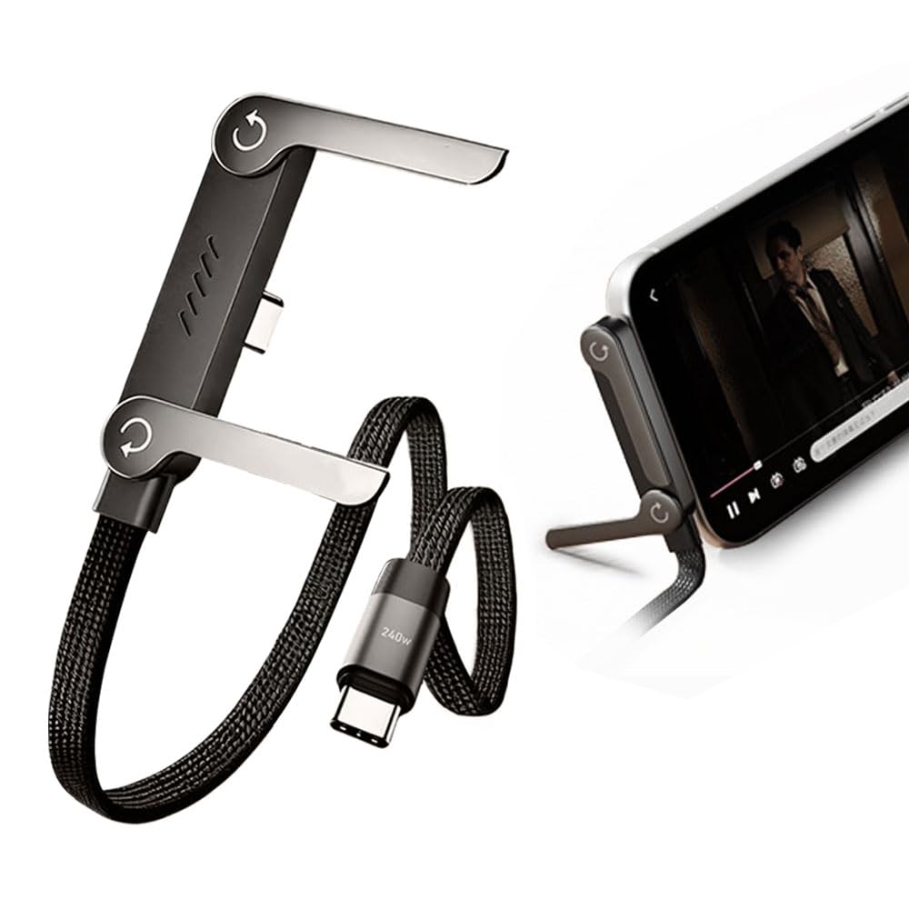 Mroace Fast Charging USB C Phone Stand Cable
