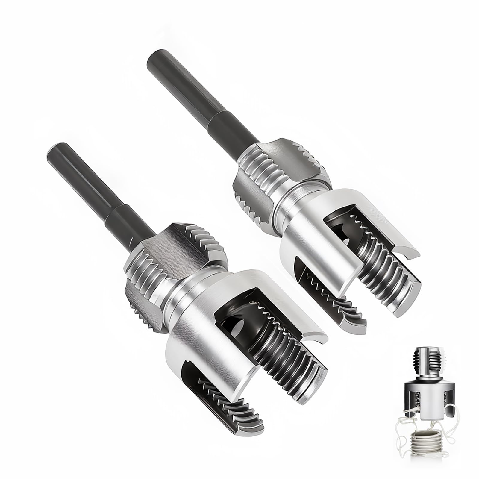 Mroace 2-in-1 Internal & External Pipe Threader Tool Set